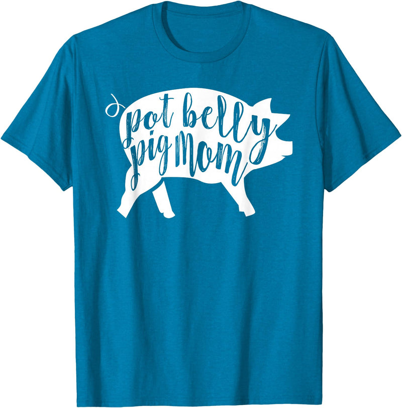 Pot Belly Pig Gifts For Women Pot Belly Pig Mom T-Shirt for Women T-Shirt - Sapphire Blue