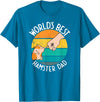 World's Best Hamster Dad Design T-Shirt - Sapphire Blue