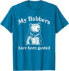 My Flabbers Bear, Bear Funny, Gasted Bear Flabbers My Flabbers Have Been Gasted, Funny Graphic, Bear Art Cute T-Shirt - Sapphire Blue