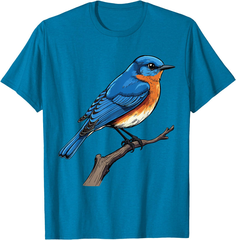 Eastern Bluebird by AKH Eastern Bluebird T-Shirt - Sapphire Blue
