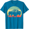 Bison Lover Gifts Wildlife I Bison Natural Reserve Vintage Buffalo Graphic Crew Neck Short Sleeve Regular Fit T-Shirt -