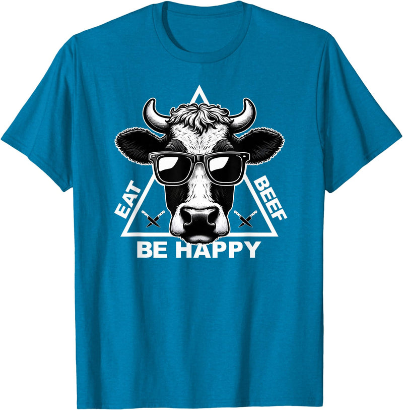 InkfulMerch Meat Lover Carnivore Diet Cow Steak Eat Beef Carnivore T-Shirt - Sapphire Blue
