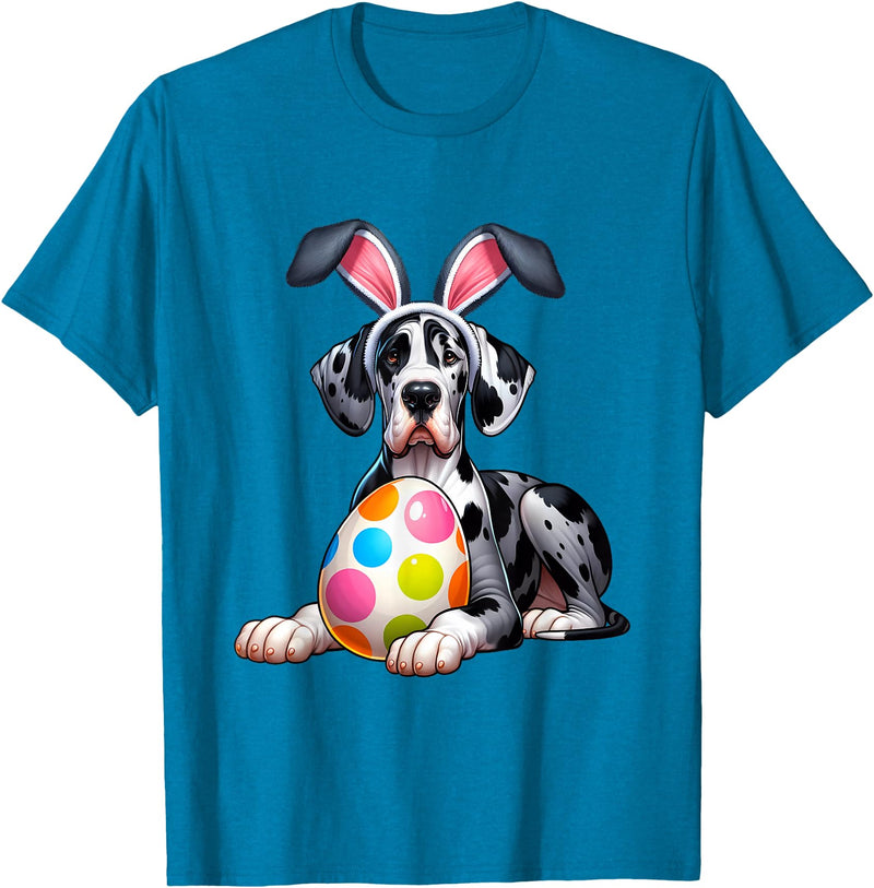 Men Women Rabbit T-Shirt in Sapphire Blue