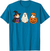 Funny Halloween Guinea Pig Costume Guinea Pig Halloween Ghost Pumpkin Funny Guinea Pig Women T-Shirt - Sapphire Blue