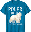 Funny Polar Bear Shirts Polar Bear is My Ghost Animal - Wildlife Lover Zookeeper T-Shirt - Sapphire Blue