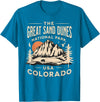 Great Sand Dunes National Park Colorado USA Retro Great Sand Dunes National Park Colorado Hike Outdoors Retro T-Shirt - Sapphire Blue