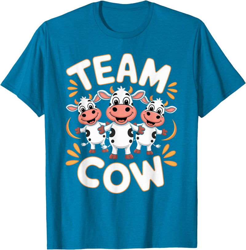 Cow Design for Cow Lovers Team Cow Stuff | Cow Costume | Farm Product Products for Cow T-Shirt - Sapphire Blue