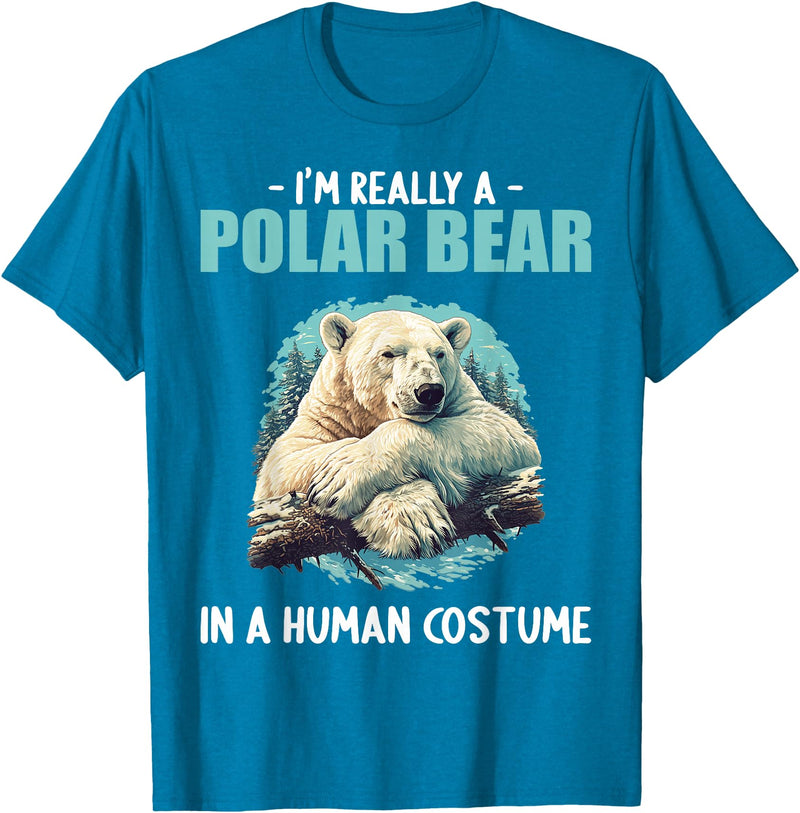 Polar Bears Polar Bear Lovers Shop Polar Bears Polar Bear T-Shirt - Sapphire Blue