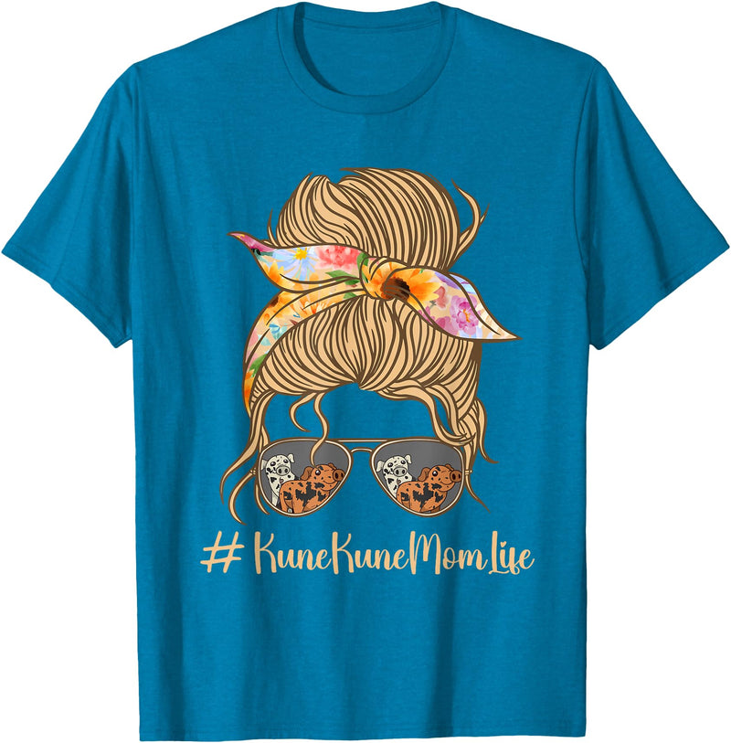 KuneKune Pig Mama Kune Kune Pig Owner Kune Kune Pig Mom Miniature Pig Breeder KuneKune Pig Lover T-Shirt - Sapphire Blue