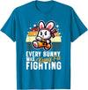 Every Bunny Was Kung Fu Fighting - Funny Rabbit Martial Art T-Shirt in Sapphire Blue