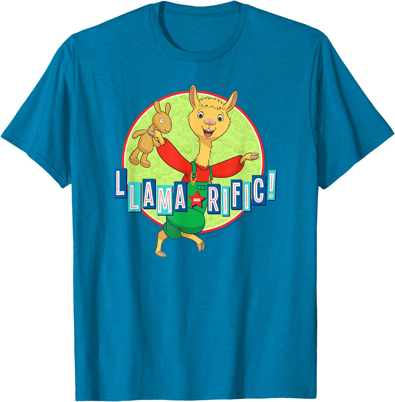 Llama Llama Netflix Red Pajama Llama-rific Tee Shirt T-Shirt - Sapphire Blue
