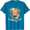 Cow Birthday Designs Matching Family Highland Cows Cow Birthday Girl Mother Girl Mama Woman Family Matching T-Shirt -