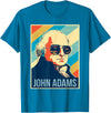 President John Adams Tees 4th Of July John Adams President Retro Patriotic T-Shirt - Sapphire Blue