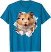 Cute Hamster Design for Men Women Kids Animal Hamster Lovers T-Shirt - Sapphire Blue