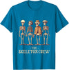 KDR Apparel Funny Men's Halloween Skeleton Crew T-Shirt - Sapphire Blue