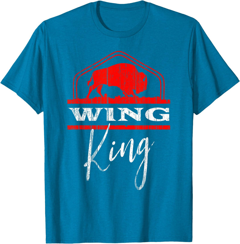 Nickel City Tailgate Gear Buffalo Wing King Legend T-Shirt - Sapphire Blue