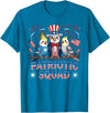 Cockatiel Parakeet Bird 4th Of July Bird Lover Patriotic Cockatiel Parakeet Bird Birdwatching 4th of July T-Shirt - Sapphire Blue