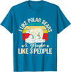 Funny Polar Bear Shirts I Like Polar Bears - Zookeeper Zoologist Zoo Animal Lover T-Shirt - Sapphire Blue