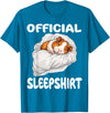 Official Sleep Pajamas Nightgown Sleepwear Co. Guinea Pig Official Sleepshirt Pajamas Nightgown T-Shirt - Sapphire Blue
