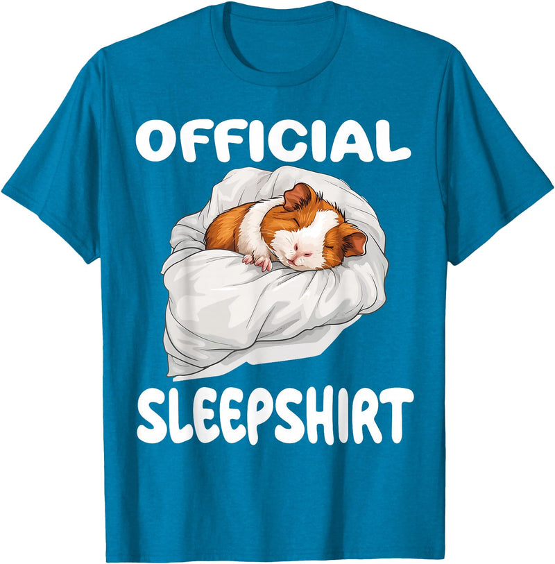 Official Sleep Pajamas Nightgown Sleepwear Co. Guinea Pig Official Sleepshirt Pajamas Nightgown T-Shirt - Sapphire Blue
