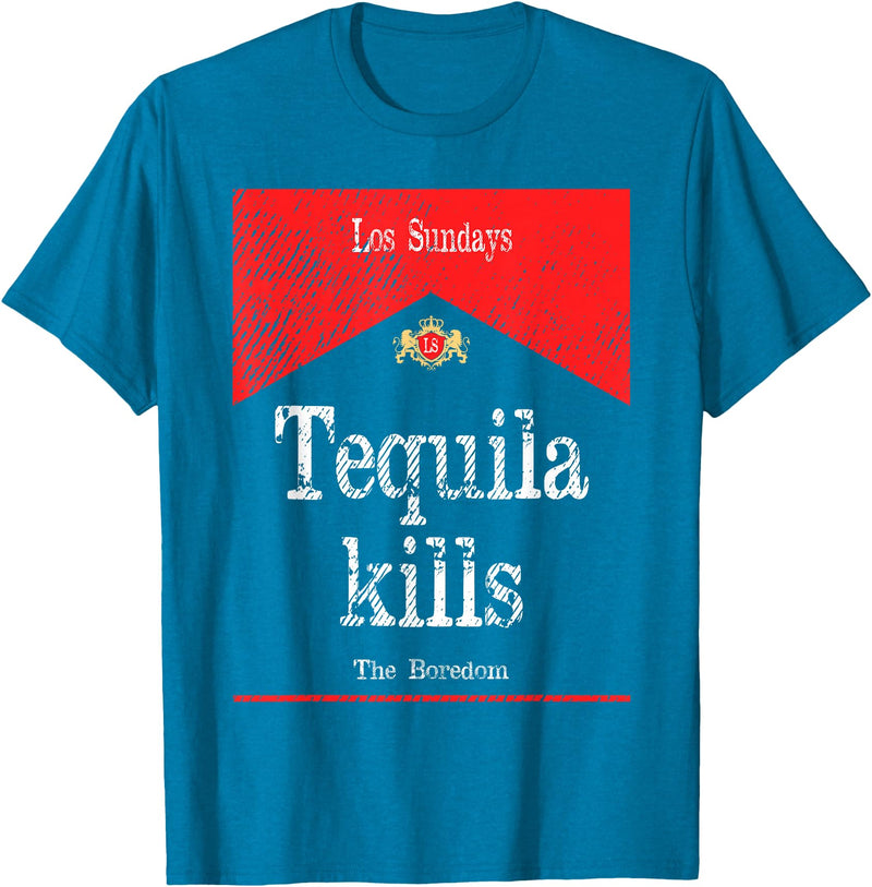Kills The Boredom T-Shirt - Sapphire Blue