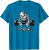 Strong Guinea Pig Lifting Fitness Workout Cool Muscular Guinea Pig Bodybuilder Fitness Power Gym T-Shirt - Sapphire Blue