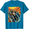 Amortuus Skeleton Roller Coaster T-Shirt - Sapphire Blue