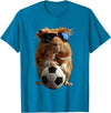 Animal Soccer Design Guinea Pig Soccer T-Shirt - Sapphire Blue