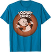 Looney Tunes Porky Pig Classic Logo Portrait T-Shirt - Sapphire Blue