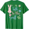 Cute Rabbit Lover Bunny Graphic T-Shirt (Brown) in Kelly Green
