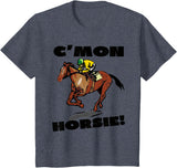 Horse Racing Shirts 101 Horse Racing Races Track T-shirt Boys Girls Youth Child T-Shirt - Heather Blue