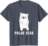 Cute Animal Shirts For Kids Co Polar Bear Shirt Boys Girls Cute Polar Bear Gift T-Shirt - Heather Blue