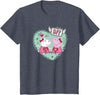 Peppa Pig Valentine's Day BFF Love Peppa & Suzy Heart Stamp T-Shirt - Heather Blue