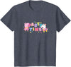 Peppa Pig Party Time Peppa & Suzy Logo Youth T-Shirt - Heather Blue