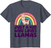 Kids Llama Shirts Childrens Llama Kids T-Shirt - Heather Blue