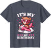 2 Year Old Girl Plane Birthday Party Kids Designs Kids 2nd Birthday Girls Airplane Birthday Party Teddy Bear Plane T-Shirt - Heather Blue