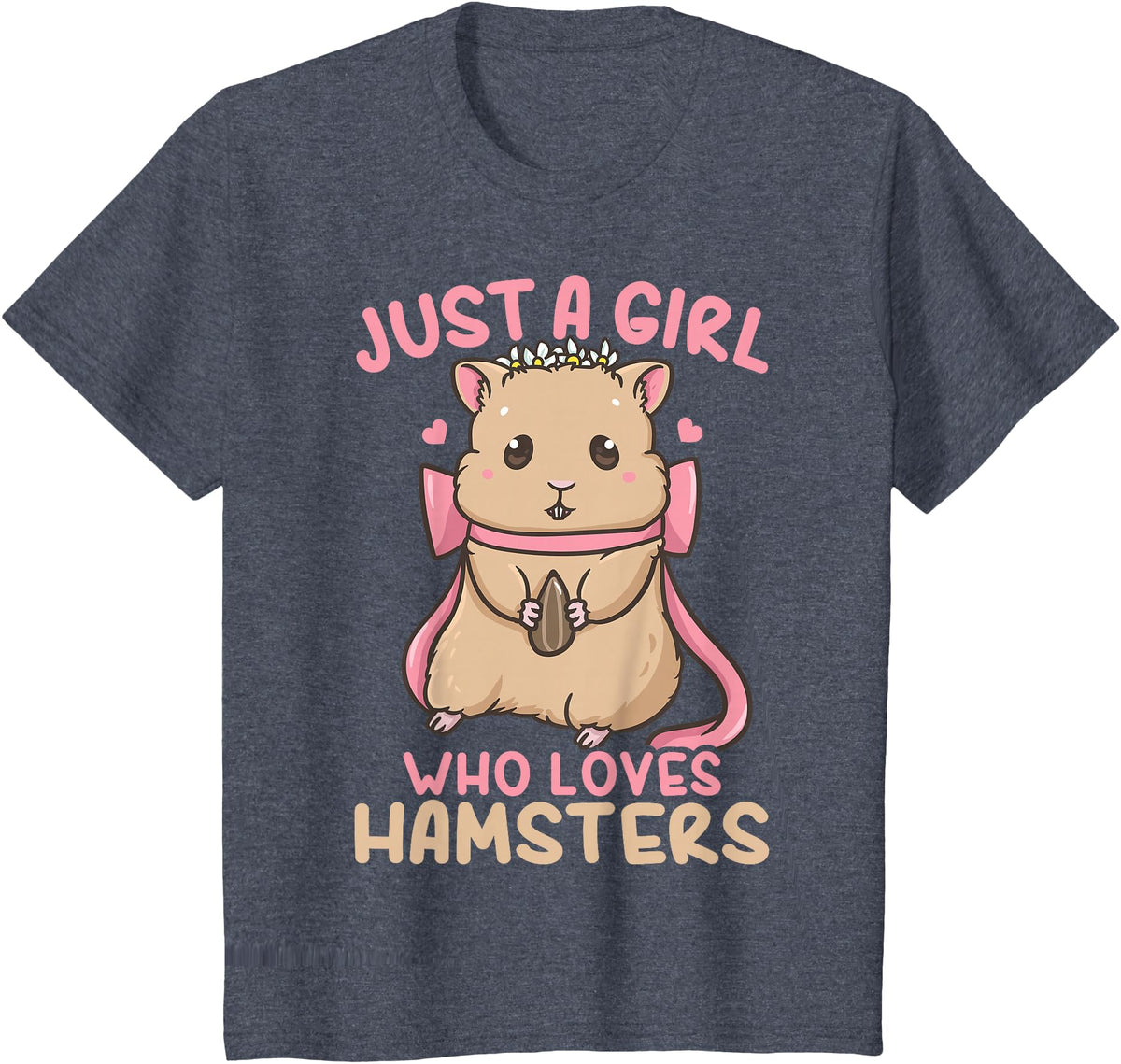 Kids Hamster Just A Girl Who Loves Hamsters T-Shirt - Heather Blue