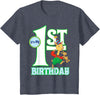 Children's My First Birthday Official Llama Llama Tee Shirt T-Shirt - Heather Blue