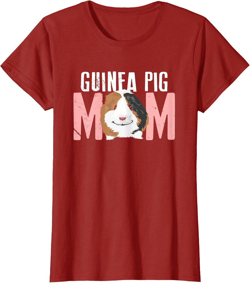 Awesome Guinea Pig Mom Tees & Apparel Sweet Guinea Pig Mom T-shirt T-Shirt - Cranberry Red