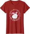 Easily Distracted by Rabbits Kids Bunny Rabbit Lovers T-Shirt in Cranberry Red