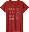 Rabbit Mummy Rabbit Pets T-Shirt in Cranberry Red