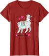No Prob Llama - Funny Llama Alpaca Lover T-Shirt Gift Tshirt T-Shirt - Cranberry Red