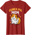 Guinea Pig Shirts For Men Women Kids Gift Guinea Pig Mom Cute Cavy Mama Mommy Mothers Day Animal Women T-Shirt - Cranberry Red