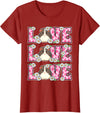 Cute Cow Print Love Clothes For Women & Teen Girls Love Guinea Pig Lover Outfit Women Girl Kids Cute Guinea Pig T-Shirt - Cranberry Red