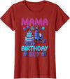 Birthday Party Shirts For Men Women Kids Mama of Birthday Boy Llama Pinata Party Family Match Women T-Shirt - Cranberry Red