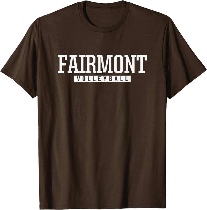 Fairmont Polar Bears Official High School Gear Fairmont Senior High School Volleyball T-Shirt - Brown