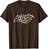 Fish Swimming Against The Current Be Yourself Gift Unisex-Adults, Kids Black Modern Casual T-Shirt - Brown