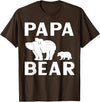 Papa & Mama Bear Outfit Papa Bear Polar Bear Kids T-Shirt - Brown