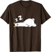 Sleeping Animals Tees And Gifts Llama Sleeping Tired Llama Pajama Love Llamas T-Shirt - Brown