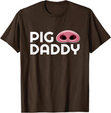 Gay Slang Terms Types Quotes Shirts Pig Daddy Kink, Gay Hookup Slang, PigPlay Fetish Gift T-Shirt - Brown